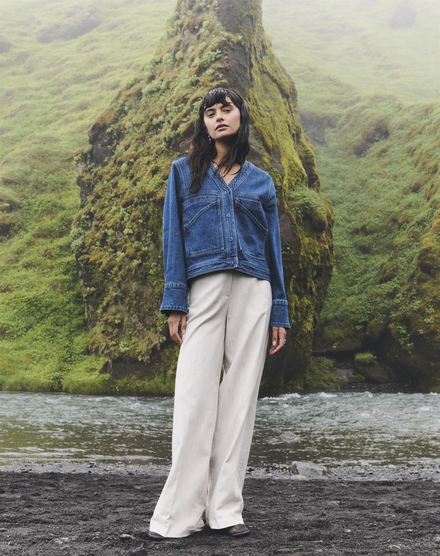 Leveté Room - LR - Kosa 7 Denim Jakke - Vintage Blue